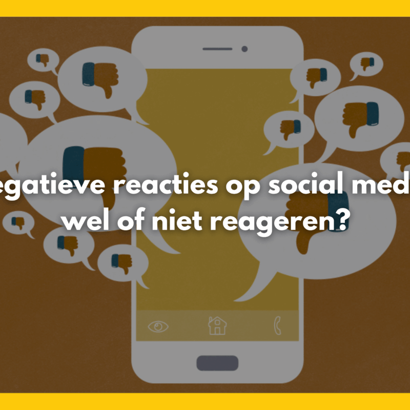Inspiratie - negatieve reacties op social media